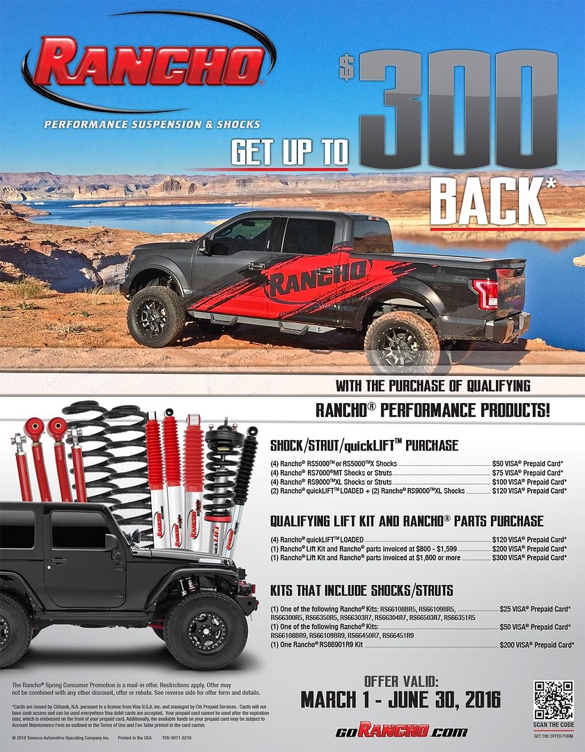 2016 Rancho Spring Rebate Is Here Jeep Enthusiast Forums