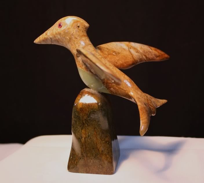 Sculpture of a flying bird