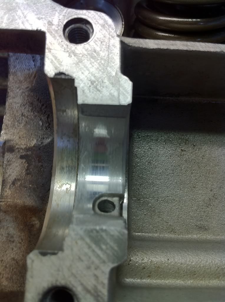 Cam shaft journal wear Honda Twins