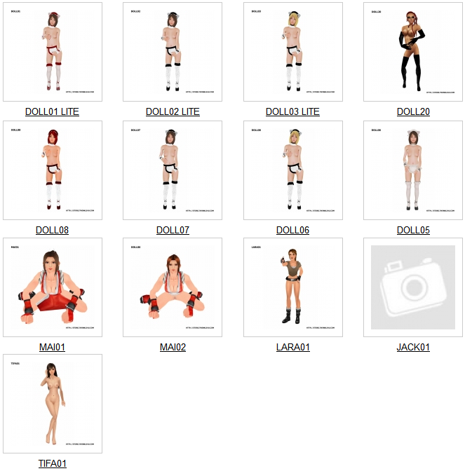 Imvu website that shows product