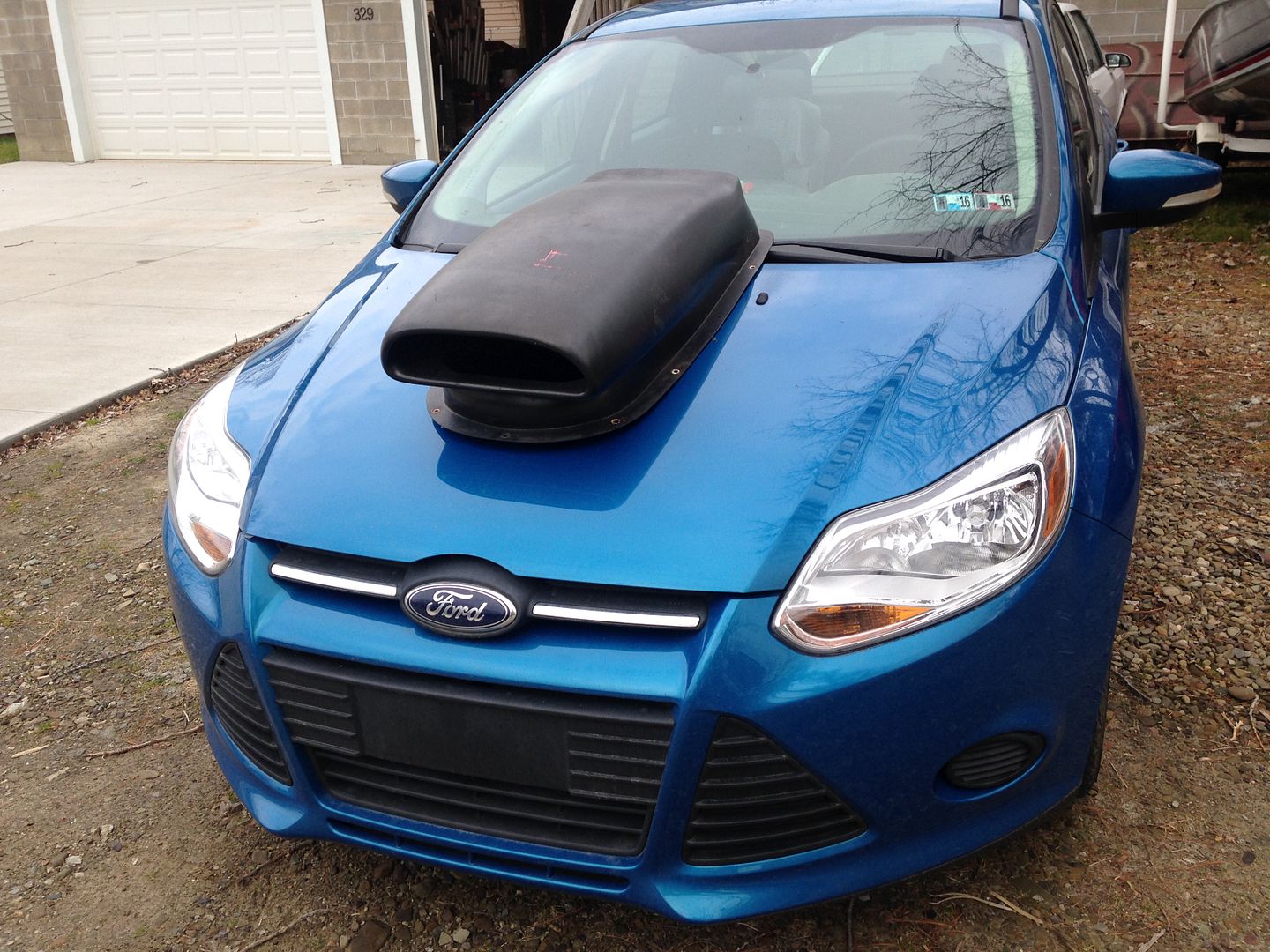 fun with the new huge snorkel hoodscoop
