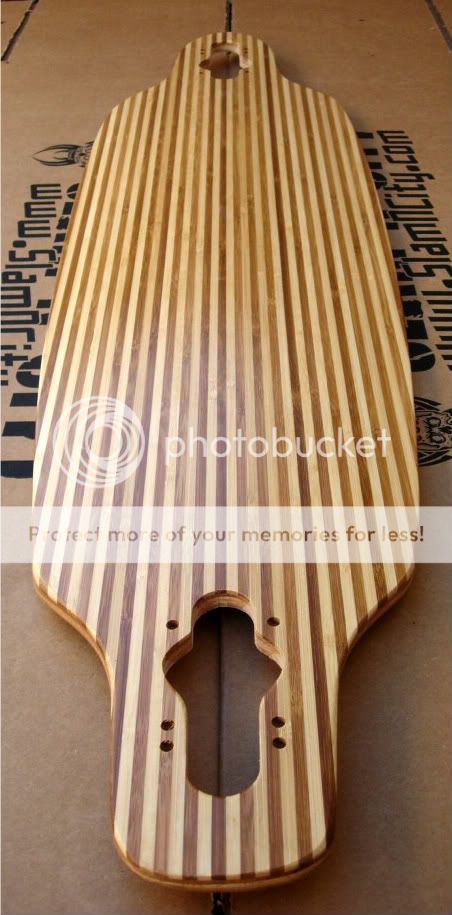 New Drop thru Bamboo Longboard Skateboard Deck Through 36 Stripe 36 x 