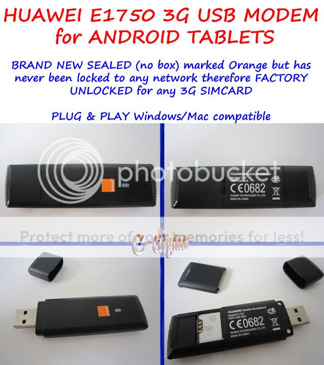 Huawei E1750 3G USB Modem for Android Tablets Factory Unlocked