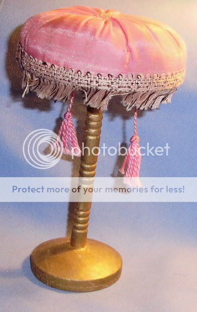 OLD PINCUSHION or DOLL HAT STAND  