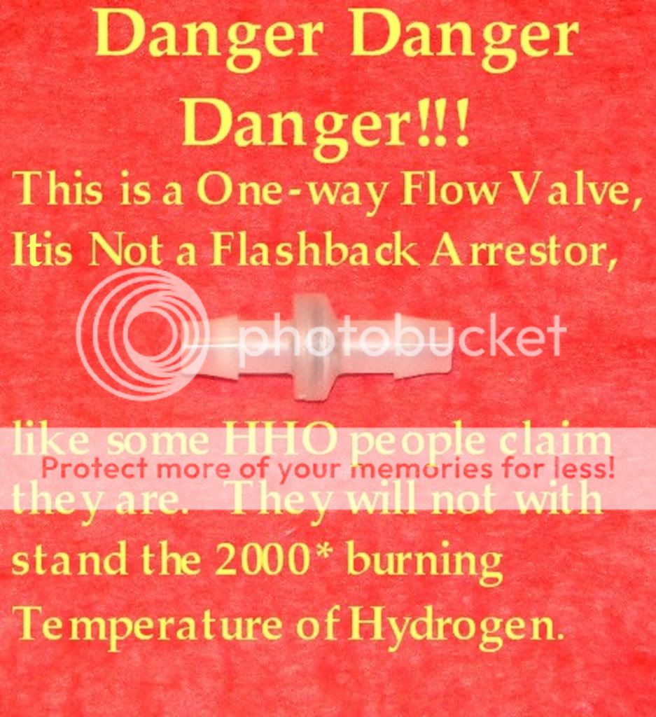 This is a one way flow valve. It is not a flashback