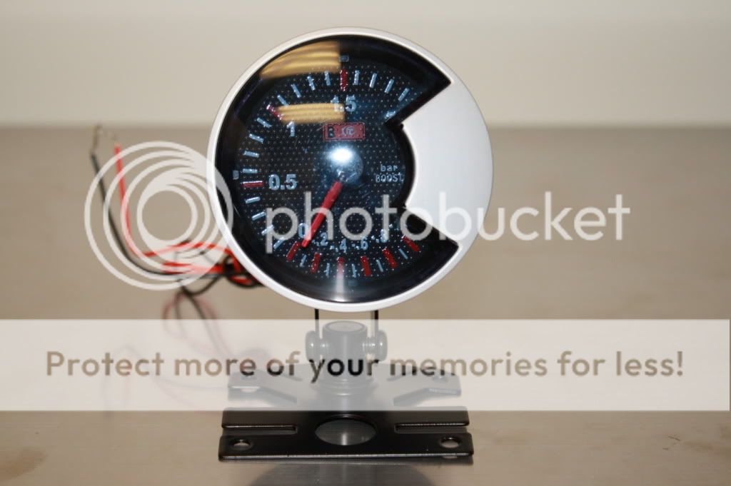 BOOST GAUGE 60mm Universal Tinted LED Light Tachometer  